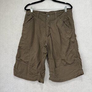 Kuhl Shorts Mens 32 Brown Stretch Nylon Spandex Hiking Outdoor Cargo Quick Dry